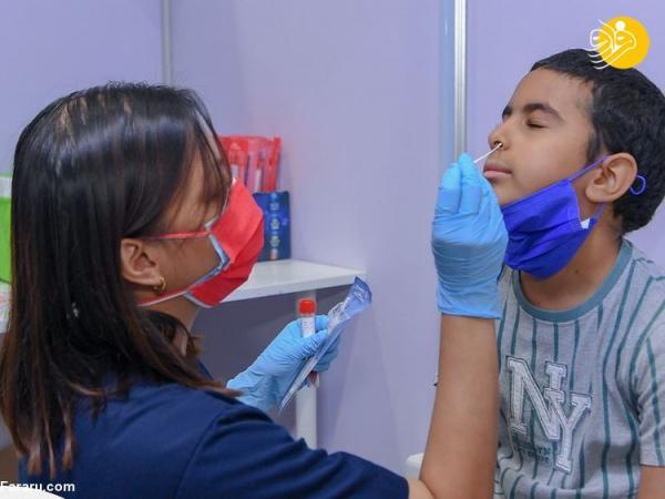 (تصاویر) تزریق واکسن کرونا به بچه ها در امارات